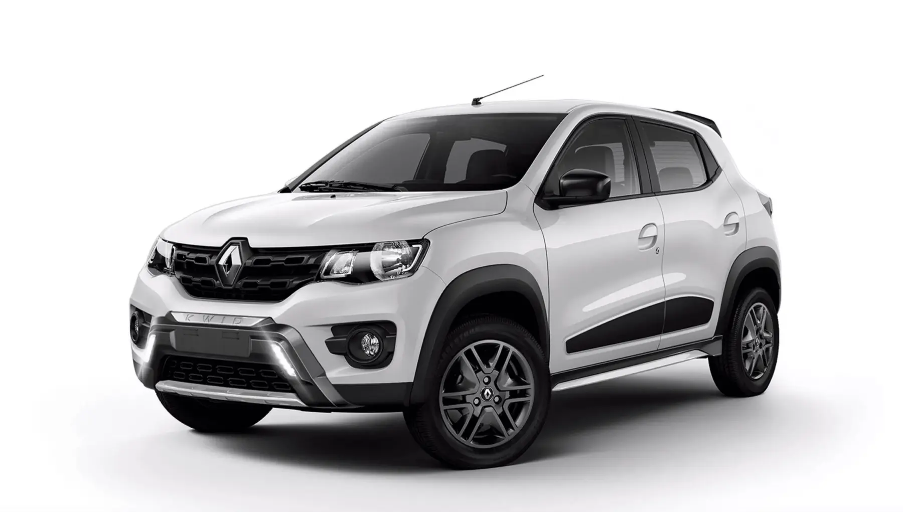 Renault Kwid de location chez Raiatea Rent Car, citadine blanche