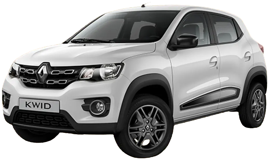 Renault Kwid de location chez Raiatea Rent Car, citadine blanche